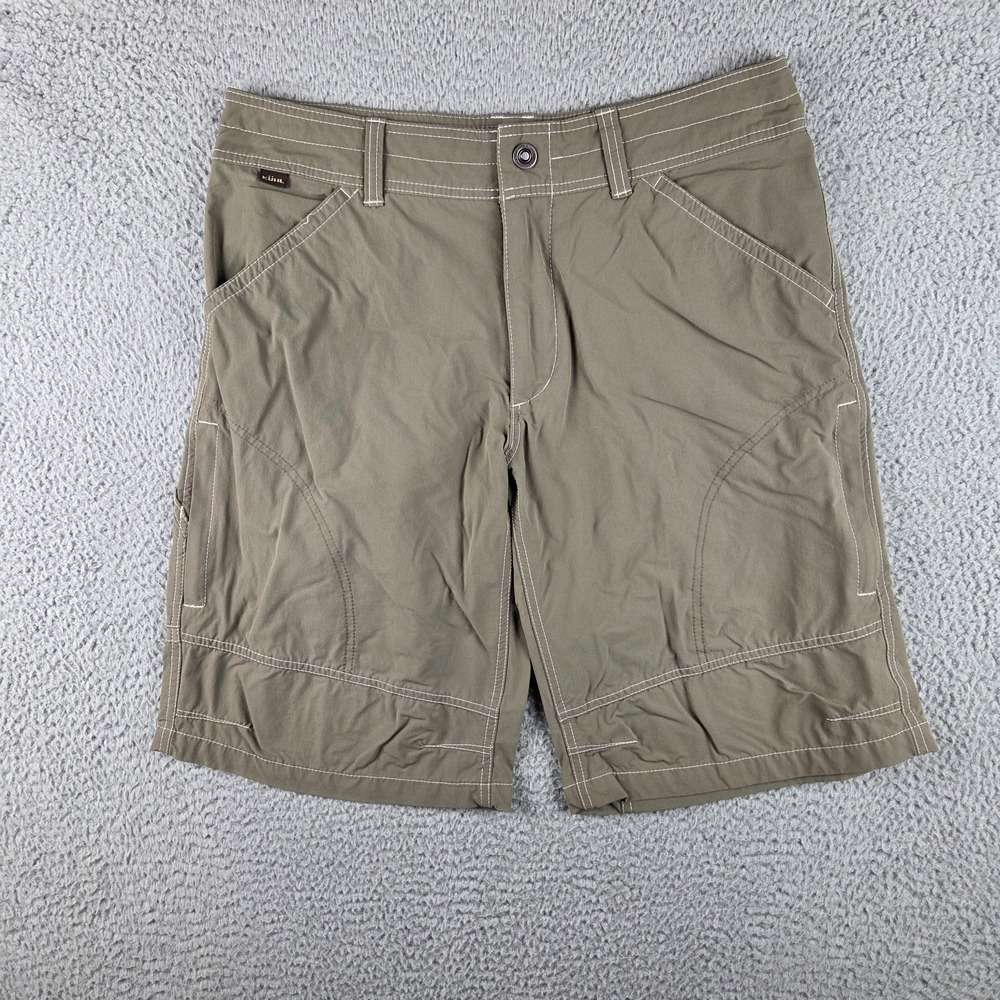 Kuhl Shorts Mens 34 Brown Hiking Outdoors Stretch Hiker Hike Durable
